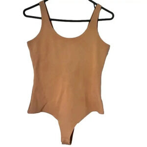 STELLA LUCE | Tan Neutral Bodysuit Tank Top